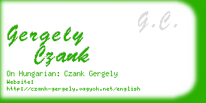 gergely czank business card